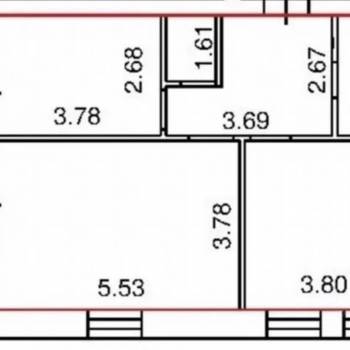 Сдается 2-х комнатная квартира, 60 м²