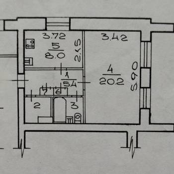 Продается 1-комнатная квартира, 40,6 м²