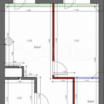 Сдается 2-х комнатная квартира, 39 м²