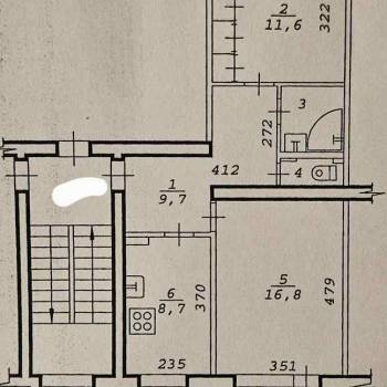 Сдается 2-х комнатная квартира, 58 м²