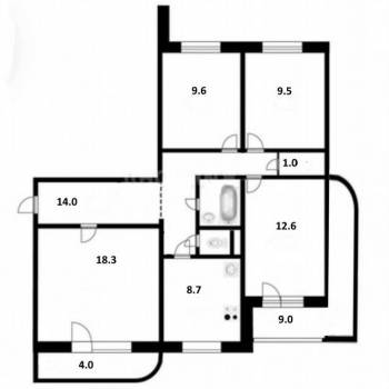 Продается Многокомнатная квартира, 82,6 м²