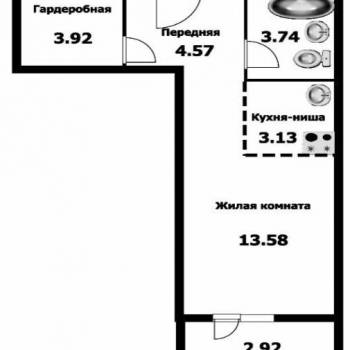 Сдается 1-комнатная квартира, 30 м²