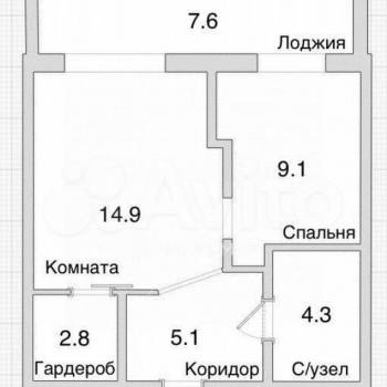Сдается 2-х комнатная квартира, 42 м²