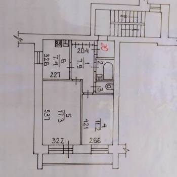 Продается 2-х комнатная квартира, 47,6 м²