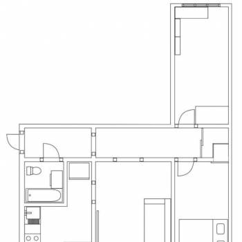 Продается 3-х комнатная квартира, 59,3 м²