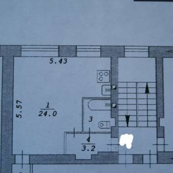Сдается 1-комнатная квартира, 31,6 м²