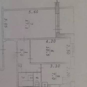 Продается 2-х комнатная квартира, 43,3 м²