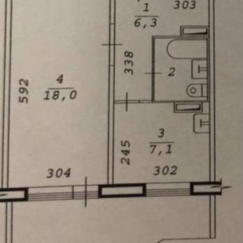 Сдается 1-комнатная квартира, 34,8 м²