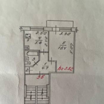 Сдается 1-комнатная квартира, 29,8 м²