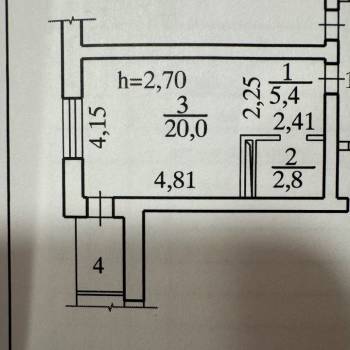 Сдается 1-комнатная квартира, 28,2 м²