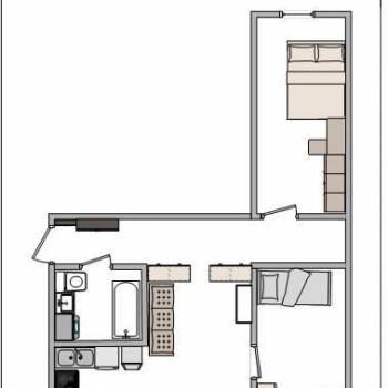 Сдается Многокомнатная квартира, 57 м²