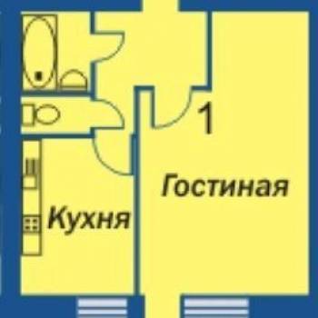 Сдается 1-комнатная квартира, 37 м²