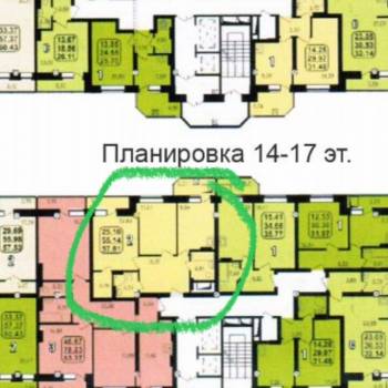 Сдается 2-х комнатная квартира, 57 м²