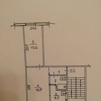 Сдается 2-х комнатная квартира, 43,4 м²