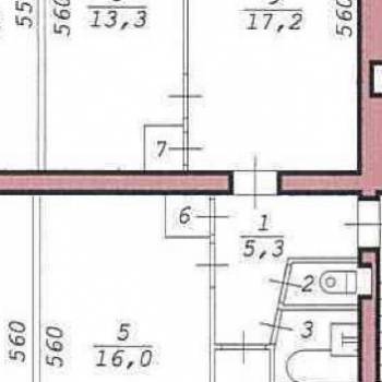 Сдается Многокомнатная квартира, 62,9 м²