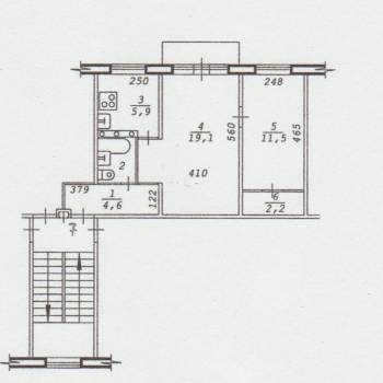 Сдается 2-х комнатная квартира, 46,2 м²