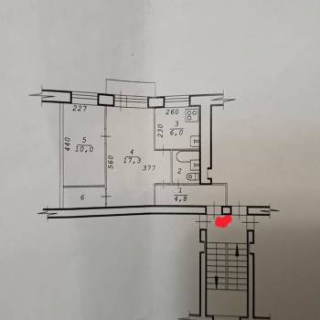 Сдается 2-х комнатная квартира, 43,8 м²