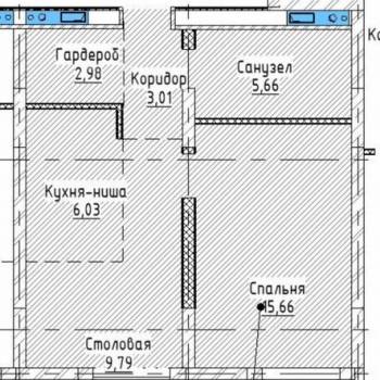 Сдается 2-х комнатная квартира, 43 м²