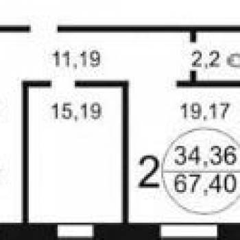 Сдается 2-х комнатная квартира, 67 м²