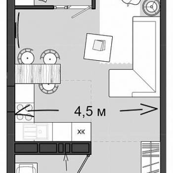 Сдается 1-комнатная квартира, 32,5 м²