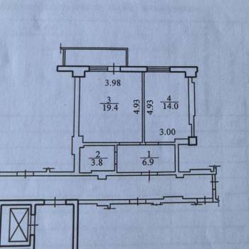 Продается 2-х комнатная квартира, 44,1 м²