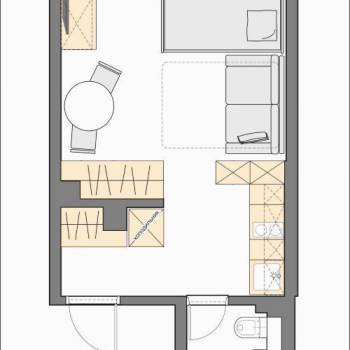 Сдается 1-комнатная квартира, 29 м²