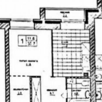 Продается 1-комнатная квартира, 35,5 м²