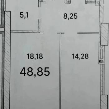 Продается 1-комнатная квартира, 48 м²