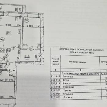 Продается 2-х комнатная квартира, 61,4 м²