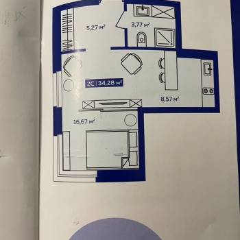 Сдается 1-комнатная квартира, 34 м²