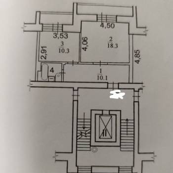Продается 1-комнатная квартира, 42,6 м²