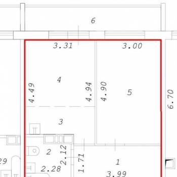 Продается 2-х комнатная квартира, 41 м²