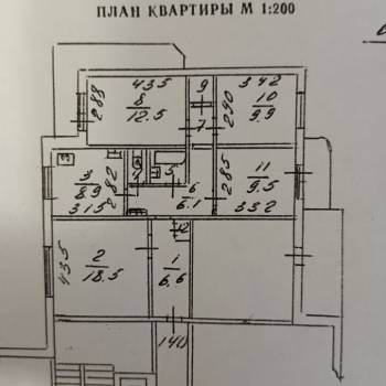 Продается Многокомнатная квартира, 78,8 м²