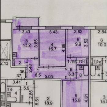 Продается 3-х комнатная квартира, 73,2 м²