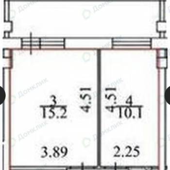 Сдается 1-комнатная квартира, 34,6 м²