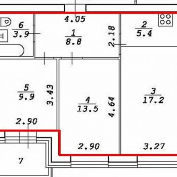 Продается 3-х комнатная квартира, 65 м²