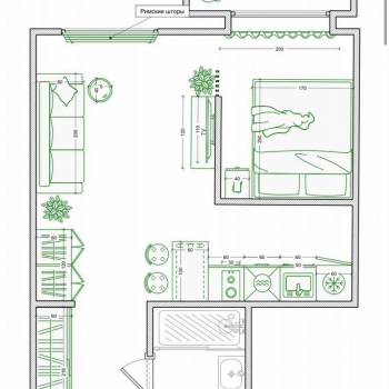 Сдается 1-комнатная квартира, 35 м²