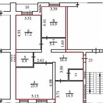 Продается 3-х комнатная квартира, 100,1 м²