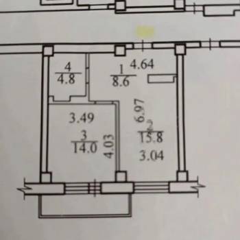 Сдается 2-х комнатная квартира, 44 м²