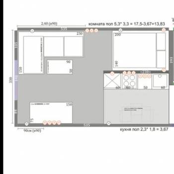Сдается 1-комнатная квартира, 25 м²