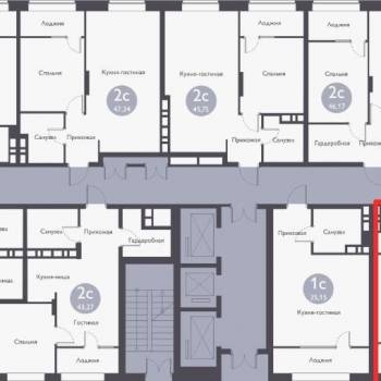 Сдается 1-комнатная квартира, 42 м²