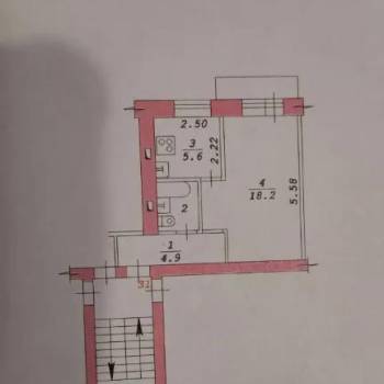Сдается 1-комнатная квартира, 31,7 м²