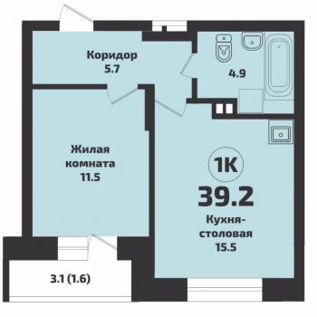 Сдается 2-х комнатная квартира, 40 м²