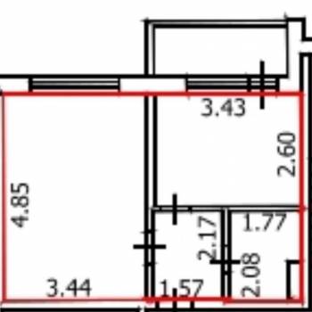 Продается 1-комнатная квартира, 32,4 м²