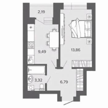 Сдается 1-комнатная квартира, 35,7 м²