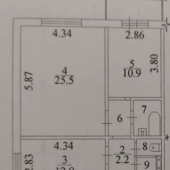 Продается 2-х комнатная квартира, 63,7 м²