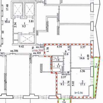 Продается 2-х комнатная квартира, 58,5 м²