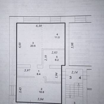 Продается 2-х комнатная квартира, 65 м²