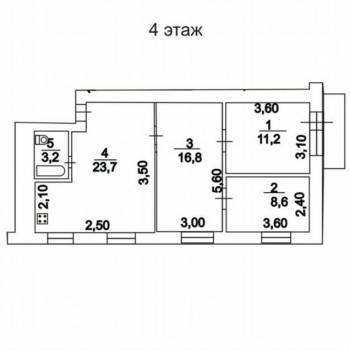 Сдается Многокомнатная квартира, 70 м²