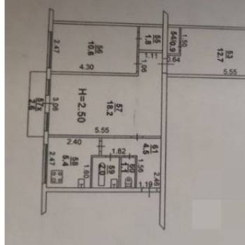 Продается 3-х комнатная квартира, 60 м²